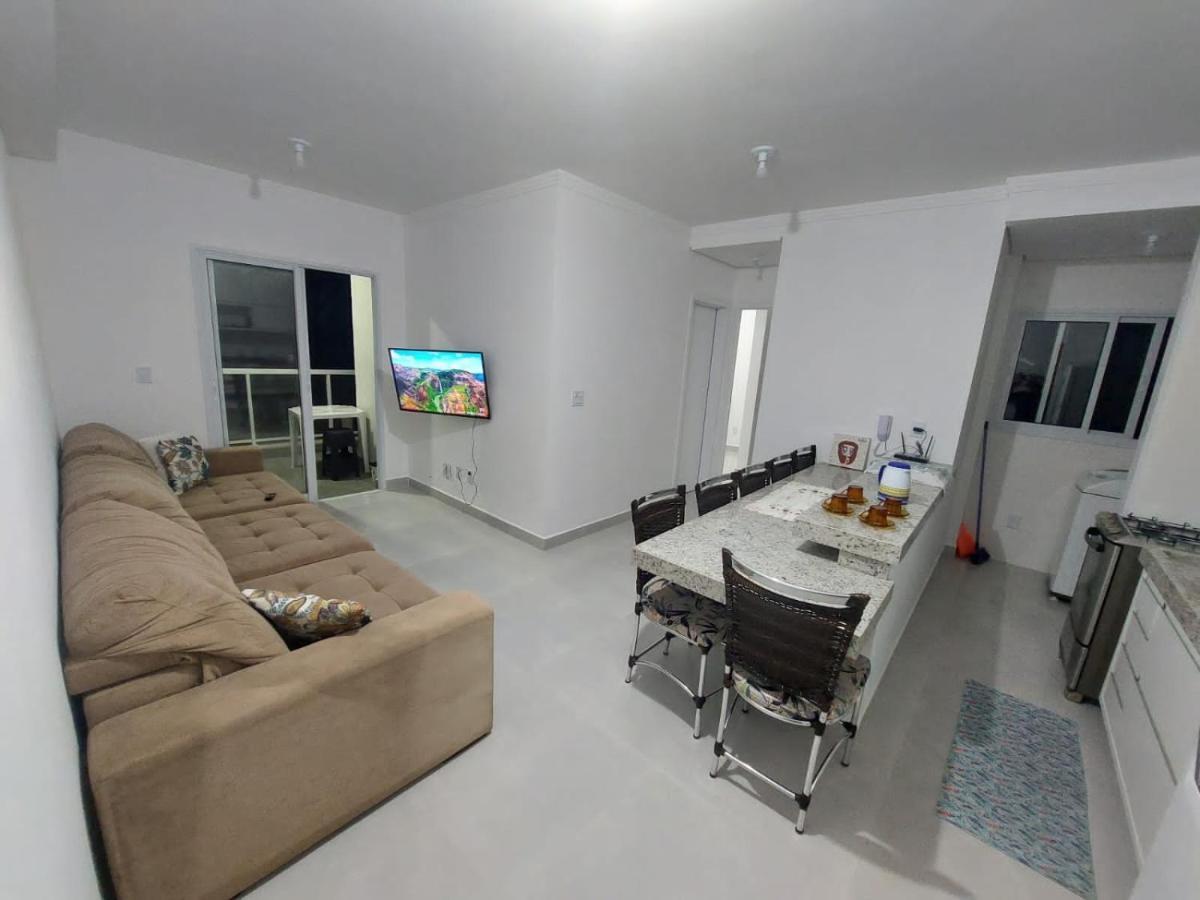 Apartamento Recanto Praia Grande - Mar, Ar, Churrasqueira, Piscina E Sauna 乌巴图巴 外观 照片