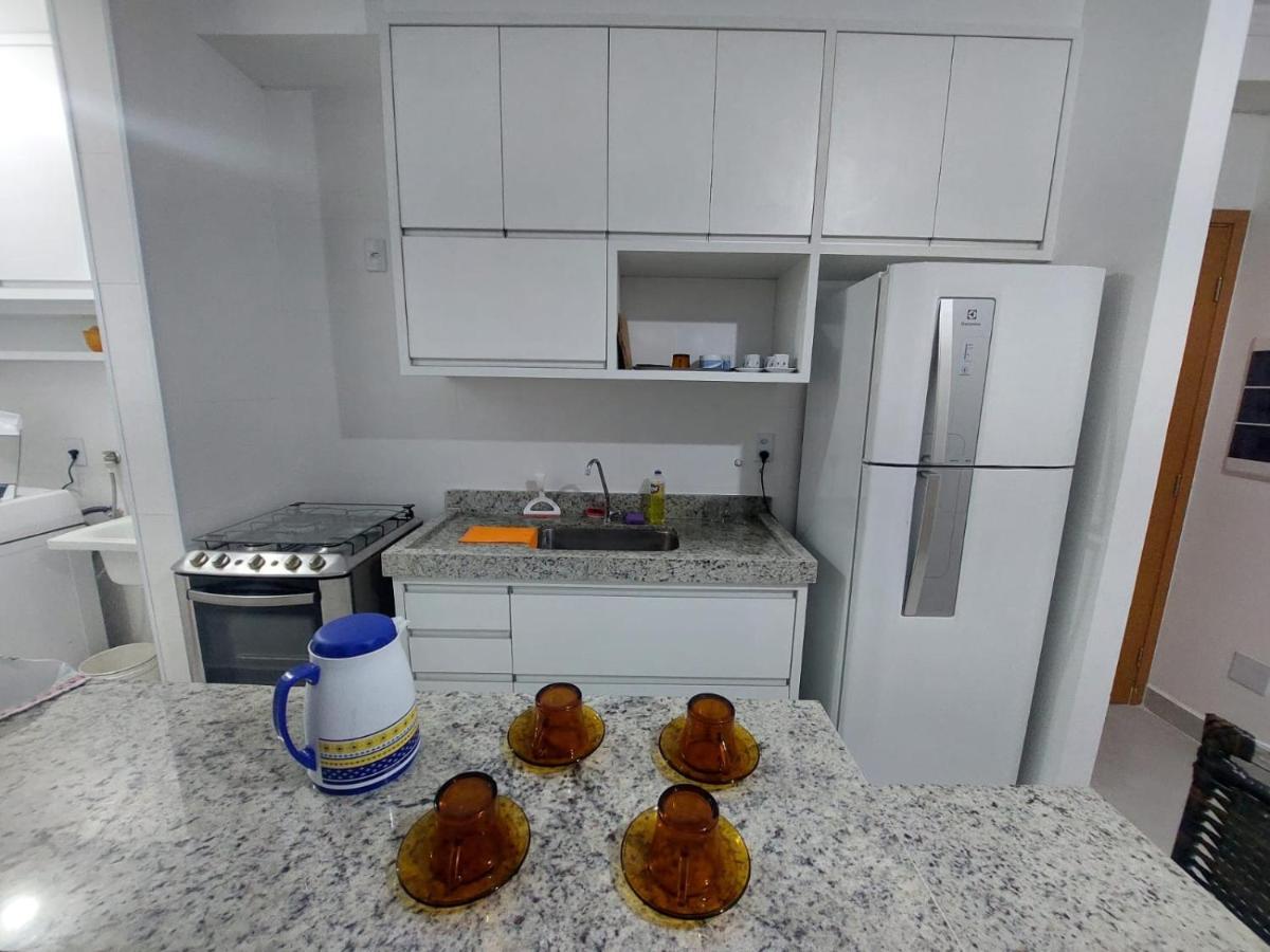 Apartamento Recanto Praia Grande - Mar, Ar, Churrasqueira, Piscina E Sauna 乌巴图巴 外观 照片