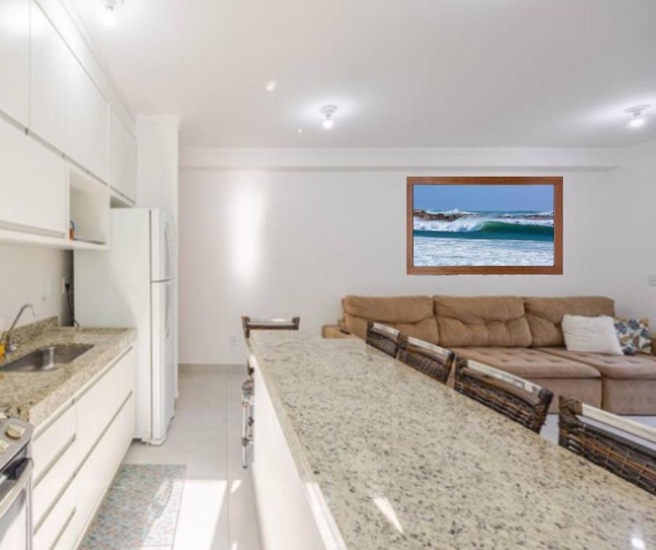 Apartamento Recanto Praia Grande - Mar, Ar, Churrasqueira, Piscina E Sauna 乌巴图巴 外观 照片